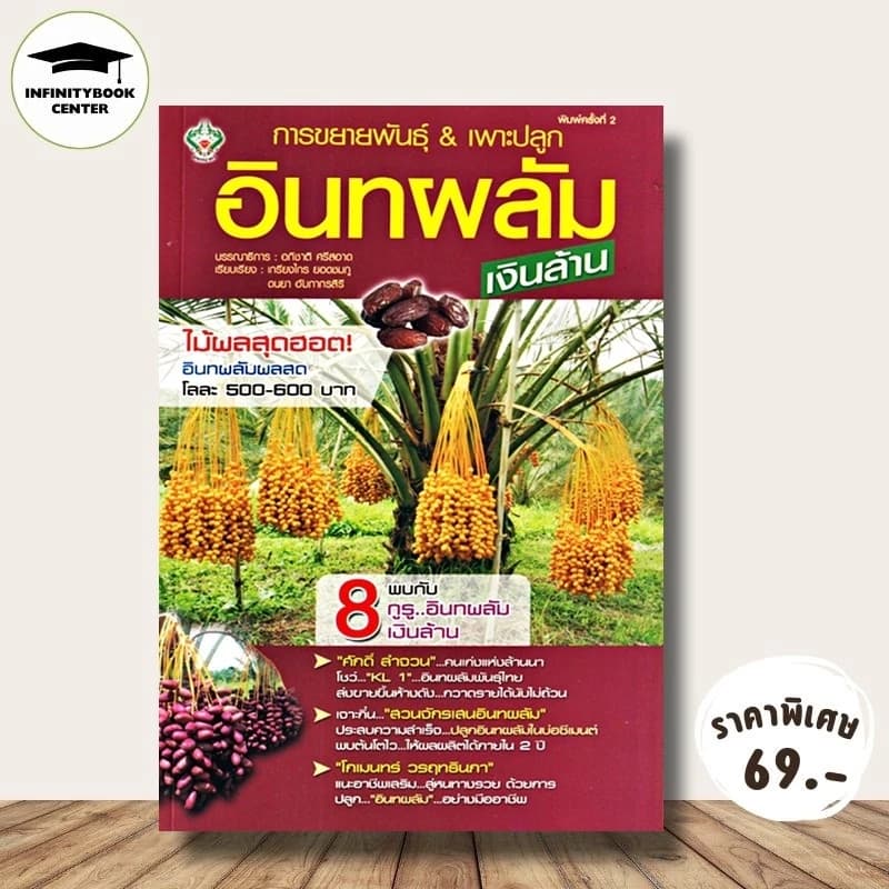 หนังสือ ราคา 175 บาท การขยายพันธุ์ & เพาะปลูกอินทผลัม...เงินล้าน : พืชและการเกษตร คู่มือการเพาะปลูก การปลูกอินทผลัม