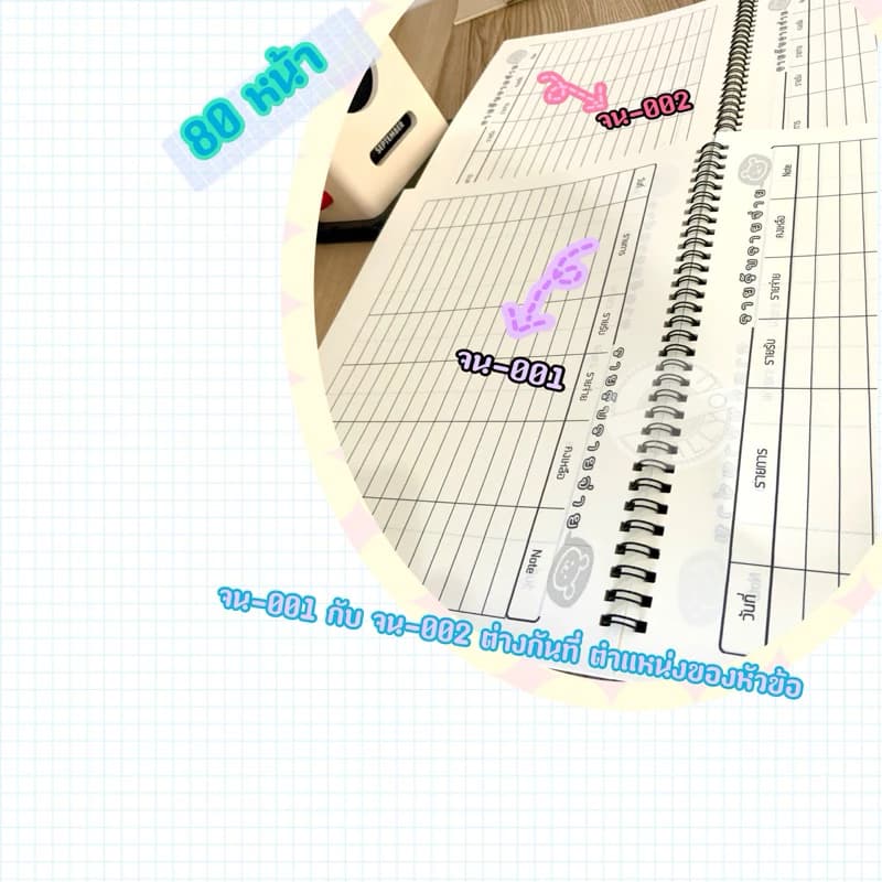 สมุดบัญชี รายรับ-รายจ่าย สมุดรายรับรายจ่าย A5 A4(100 หน้า)(แนวนอน)สันปฎิทิน