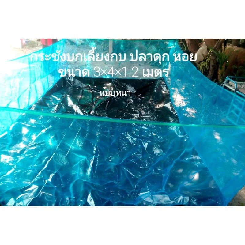 🐸🐟🐚🦀กระชังบก 3×4×1.2เมตร ใช้เลี้ยงกบ ปลาดุก หอย ปูนา