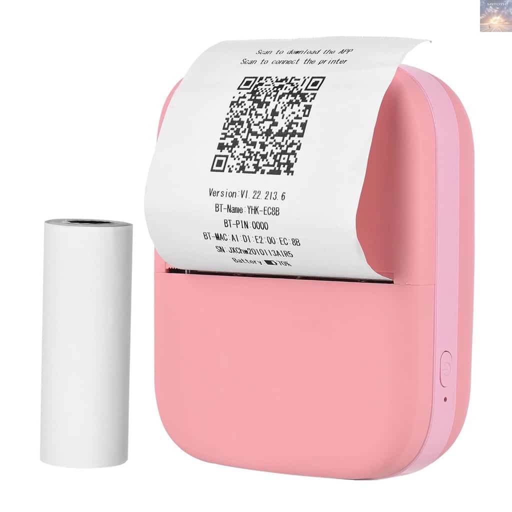 X1 เครื่องพิมพ์พกพาขนาดเล็กพกพา 80 มม. บาท เครื่องพิมพ์ภาพความร้อนไร้สาย 300จุดต่อนิ้ว…
