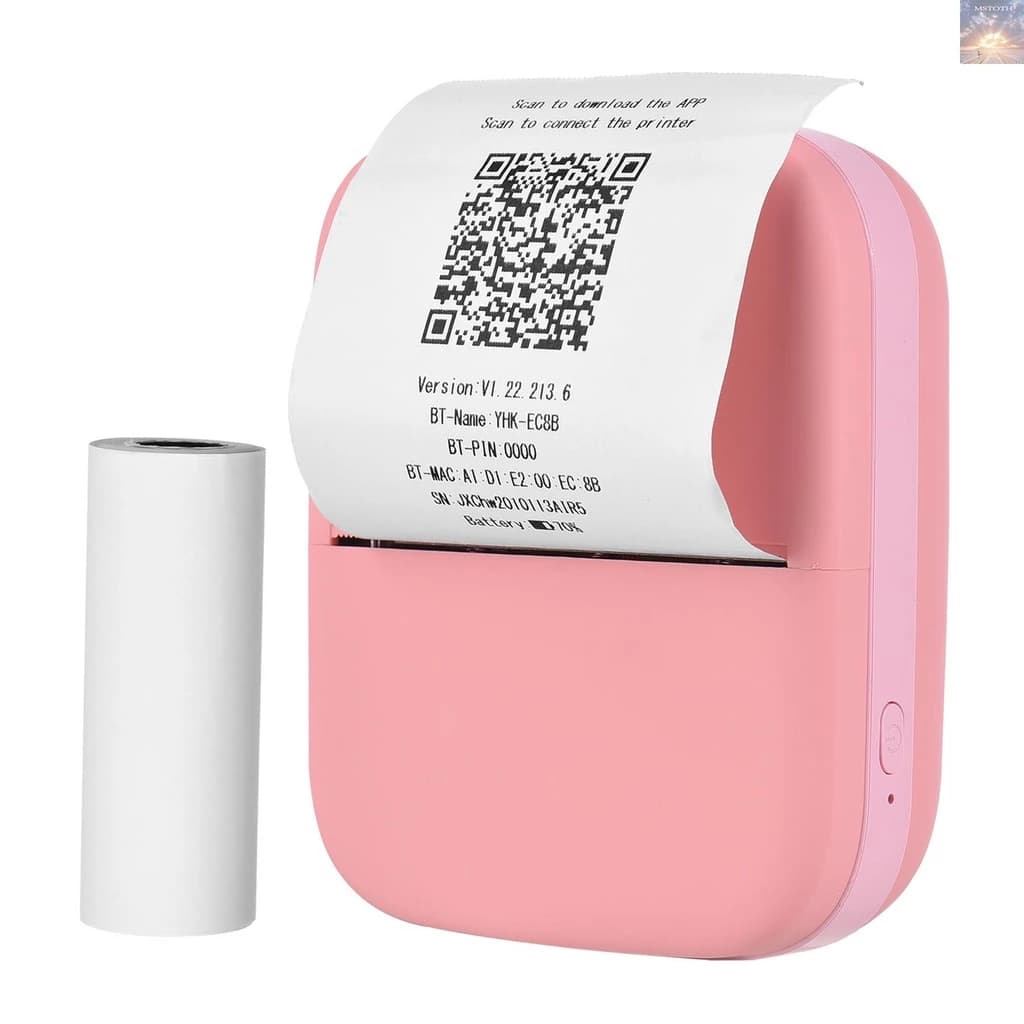 X1 เครื่องพิมพ์พกพาขนาดเล็กพกพา 80 มม. บาท เครื่องพิมพ์ภาพความร้อนไร้สาย 300จุดต่อนิ้ว…