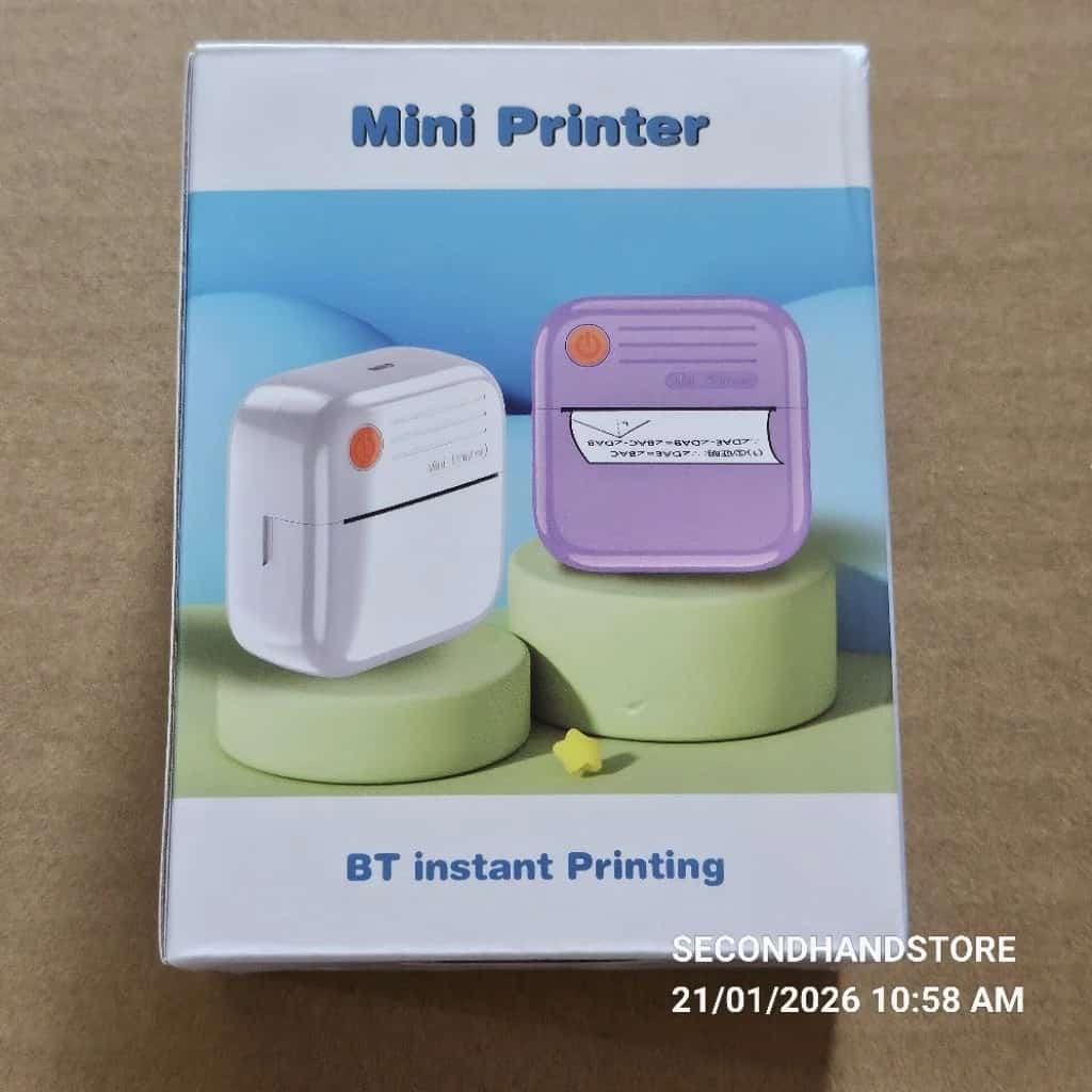MINI PRINTER เครื่องพิมพ์ขนาดเล็ก เครื่องพิมพ์ความร้อน พิมพ์ฉลาก พิมพ์บาร์โค๊ด พิมพ์รูป…