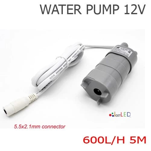 ปั๊มน้ำ 12V 600ลิตร/ชม. DC12V