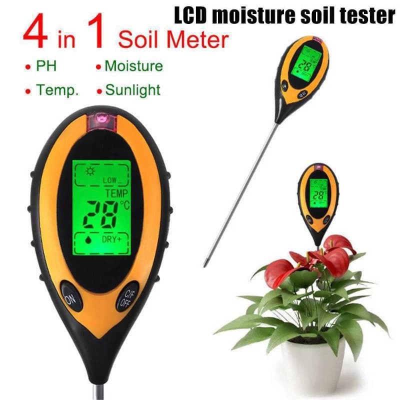 เครื่องวัดดิน Soil PH 4 in 1 ปากกาวัดดิน