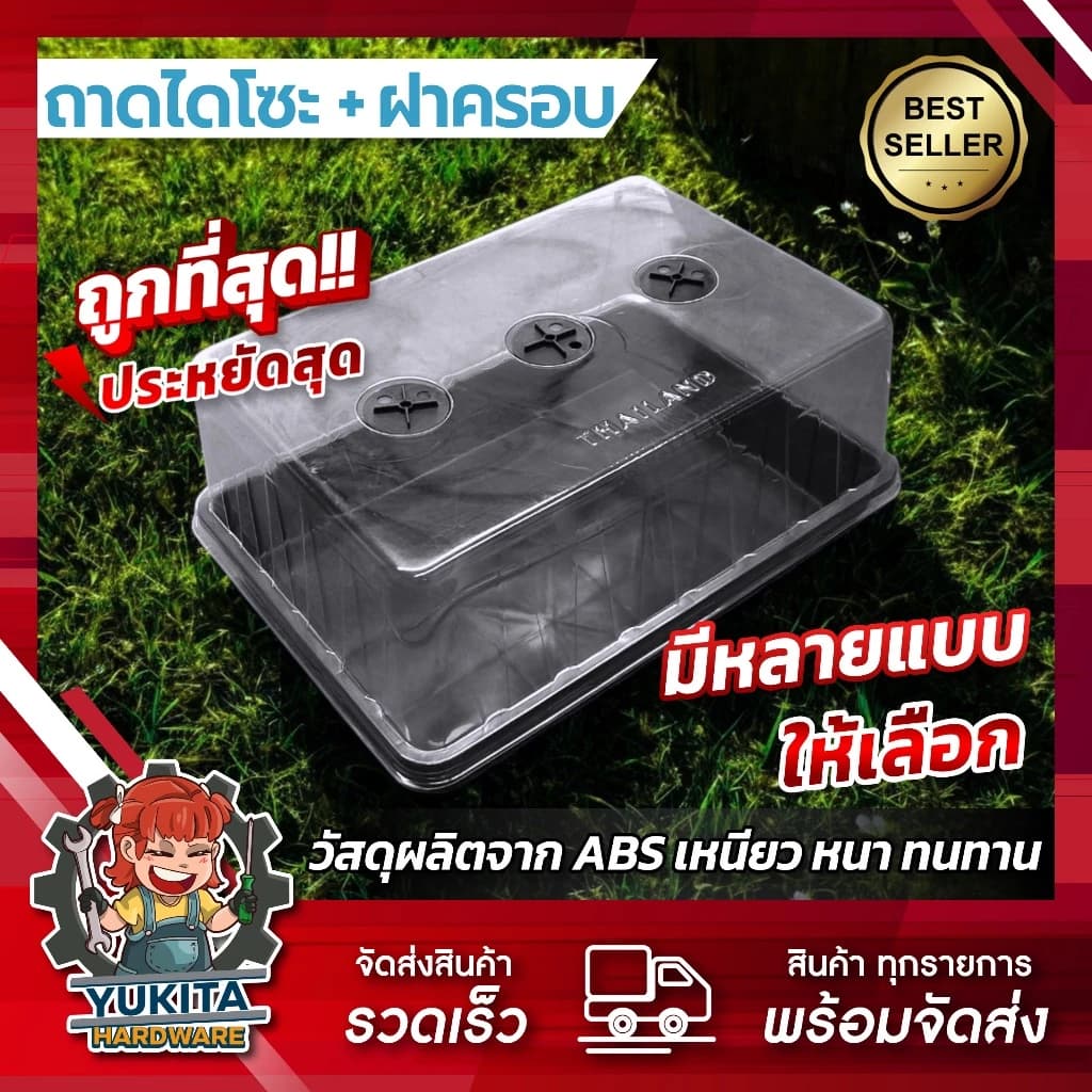 DF เซต ถาดไดโซะ พร้อมฝาครอบ แบบสูง กลาง เตี้ย